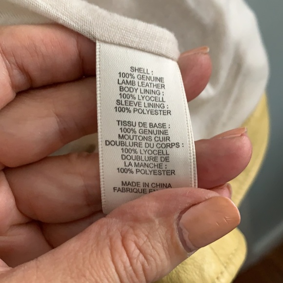 Rebecca Taylor Yellow Leather Jacket - Picture 8 of 10